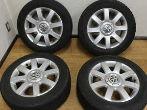 *VW GOLF*トゥーラン純正アルミスタッドレスセット 205/55R16*中古*