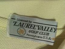 ★未使用☆ローレル・ヴァレー・ゴルフ・クラブ【LAUREL VALLEY CLUB GOLF CLUB】高級インド綿 鹿の子 半袖Tポロシャツ M クリーム_画像6