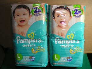 Pampers ◆　さらさらケア　◆　Lサイズ　9-14Kg　◆　54枚入×2袋　【保管　舗】