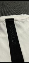 新品 モンクレール MONCLER 最高級　Tシャツ　　背面ライン　ロゴ　白　マーク 　S　モンクレールジャパンタグ付き正規品_画像4