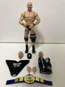 WWE Mattel Elite Ultimate Stone Cold Steve Austin マテル ストーン・コールド スティーブ・オースチン プロレスフィギュア 新品同様 WWF