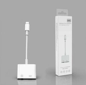 新品未開封 2022年 MFi認証済み iPhone 13 14 15 対応 アイフォン用 Lightning TO 3.5MM HEADPHONE ADAPTOR PORT CHARGE TYPE-C MH-83Y