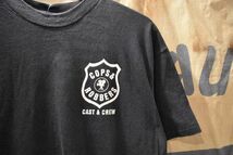 グッドプリント◎USA製90sビンテージHanesヘインズボディ半袖COPS&ROBBERS両面ムービープリントTシャツXL黒ブラック綿100アメリカ製n23870_画像3