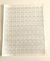 普通切手　1シート（5円×100枚）　第３次ローマ字入り1971-73 こぶはくちょう　カラーマーク上側　 　♪他にも切手多数出品中♪_画像5