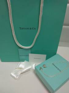 Tiffany & Co.　ティファニー　エルサ・ペレッティ　ビーン　ネックレス　AG925　箱・ショッパー付★g3097