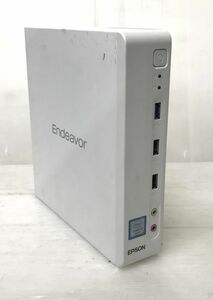 狭いスペースでもOK 小型PC EPSON Endeavor ST180E (Core i3 6100T 3.2GHz/8GB/500GB/Windows10 Pro)[650202-]