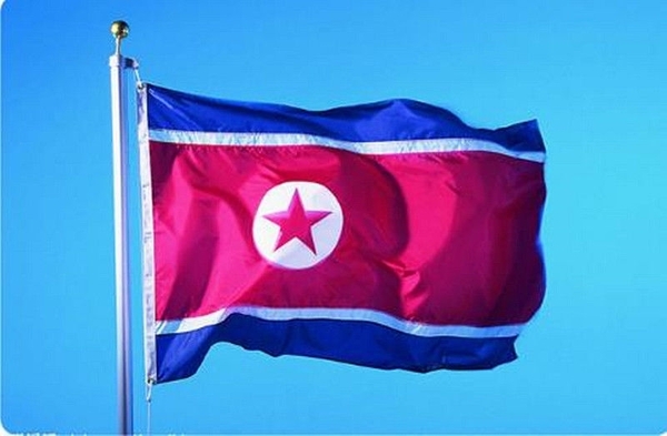 【マンセー】新品 北朝鮮国旗(大) フラッグ ナイロン製 150×90cm 送料無料【マンセー】