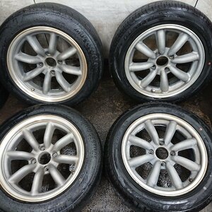 ★ジャンク品★ワタナベ？ ENASAVE2020年製205/55R16・BSPOTENZAS007A2018年製225/50R16 S30フェアレディにて使用【他商品と同梱歓迎】