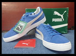 【海蛍】未使用品タグ付 PUMA プーマ スエードクラシック SUEDE CLASSIC + OLYMPIAN BLUE - WHITE 26㎝ 箱付