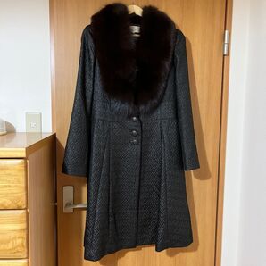 (超美品) ☆コート☆ TRUSSSARDI フォックスファー