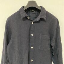 美品 AD 2000 アーカイブ コレクション コムデギャルソン オム PLUS ドッキング シャツ M ウール ブラック black GARCONS homme 川久保_画像2