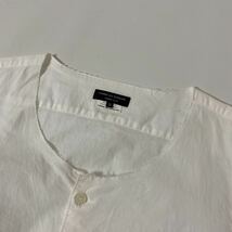 美品 AD 2013 コムデギャルソン オム PLUS ほつれ 加工 装飾 ノーカラー シャツ XS ボンボン COMME des GARCONS homme SHIRT_画像4