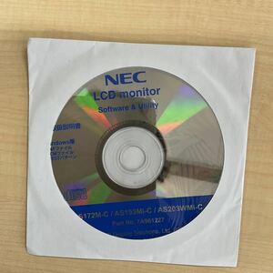 ◎(E0282)中古品/NEC LCD monitor Software &Utility AS172M-C/AS193Mi-C/AS203WMi-C