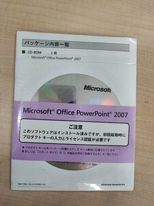 (E0036) Microsoft Office PowerPoint 2007 プロダクトキー付 日本語OEM 正規オフィス パワーポイント未使用未開封品