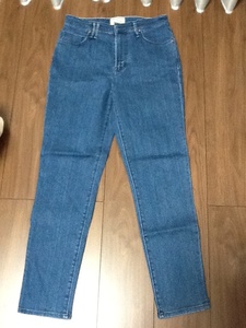 MONAME highrise slim ハイライズスリム モナーム ストレッチ ブルー デニムパンツ ジーンズ 26インチ レディース 美品 