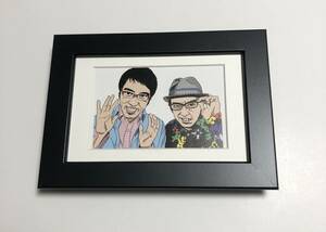 Art hand Auction kj ★画框商品★ Hisashi Eguchi Ogiyahagi 稀有插图 明信片尺寸画框 海报风格设计 漫画 漫画 DVD, 古董, 收藏, 印刷材料, 其他的