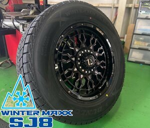 国産スタッドレス ランドクルーザー300系 ダンロップ winter MAXX SJ8+ 265/65R18 タイヤホイールセット 18インチ