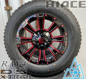 即日発送 スタッドレス デリカD5 エクストレイル RAV4 CX5 SAILUN WSTX 225/70R16 タイヤホイールセット DeathRock 16インチ