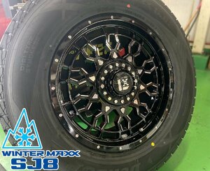 国産スタッドレス ランドクルーザー300系 ダンロップ winter MAXX SJ8+ 265/65R18 タイヤホイールセット 18インチ