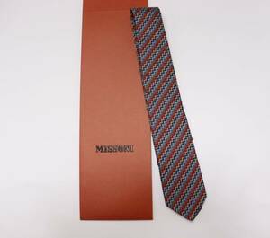  new goods Missoni Missoni necktie stripe pattern sleeve attaching 