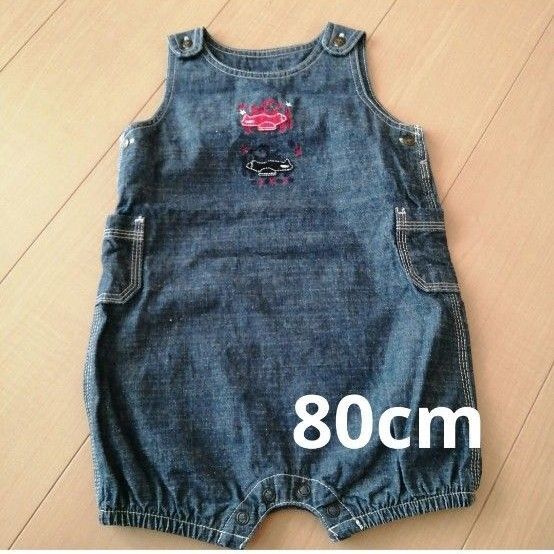 ベビー OSHKOSH デニム生地 ロンパース 80cm