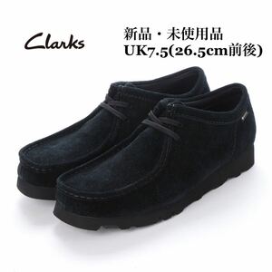 Clarks クラークス wallabee GTX ワラビー ゴアテックス ブラックスエード メンズ モカシン UK7.5