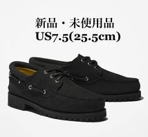 Timberland ティンバーランド 3eye スリーアイ ブラック メンズ モカシン US7.5_画像1