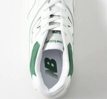 NEW BALANCE ニューバランス BB550 SWB ホワイト/グリーン レディース スニーカー 22.5cm_画像6