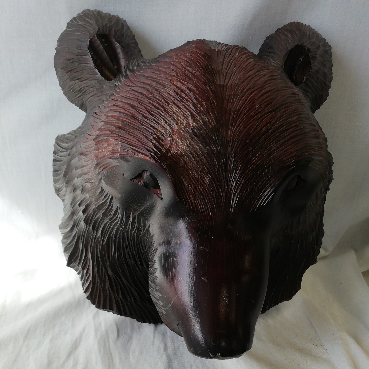 当時物 北海道 25年前 ビンテージ 黒 熊の木彫り 90年代 熊 木彫り-