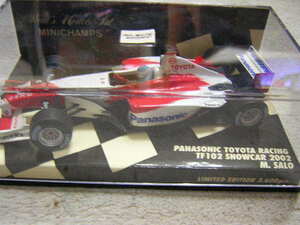 1/43　MINICHAMPS　2002年パナソニックトヨタレーシングTF102ショウカー　M・サロ