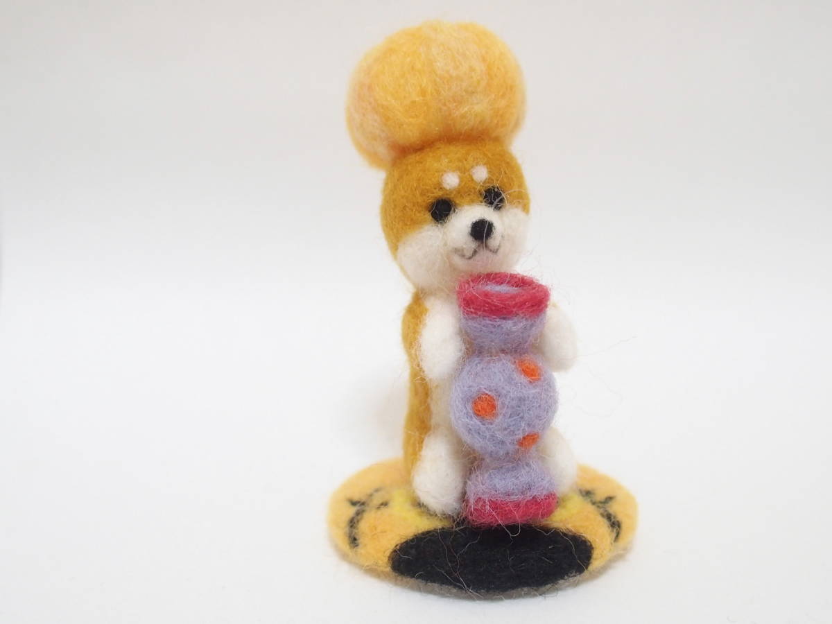 Fait à la main [Bonbons d’Halloween Shiba Inu en feutre de laine], jouet, jeu, jouet en peluche, Feutre de laine