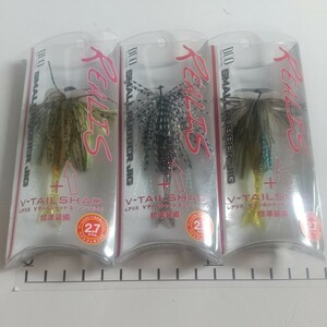 y　ＤＵＯ　デュオ　レアリス　スモールラバージグ　ジグヘッド+V-TAILSHAD 3　２.７g　　３個セット