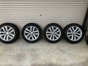 210 クラウン アスリート 純正アルミ＆スタッドレス　215/55R17 114.3 5穴 ダンロップ DUNLOP 美品！　18 クラウン 200クラウンなどにも！