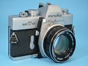 ★ミノルタ Minolta SR T 101 ・ MC ROKKOR-PF 55mmF1.7 (No.1621・・・) 【実動品】◆◆