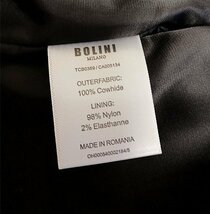 最高級※定価25万◆イタリア・ミラノ発*BOLINI*プレミアムライン・重厚・イタリア牛革使用・海軍740・ピーコート/ジャケット・イタリア46/M_画像6