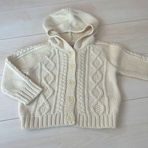 お値下げ 美品 babygap ケーブルニット カーディガン 羽織り 80サイズ