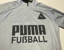 新品 puma プーマ S トレーニングトップ トレーニングシャツ ハーフジップ アイスグレー 未使用 タグ付き 定価 5500円 サッカー フットサル_画像5