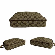 極 美品 GUCCI オールドグッチ ヴィンテージ GG ロゴ 金具 レザー ミニ ショルダーバッグ ポシェット サコッシュ ブラウン 37622_画像6