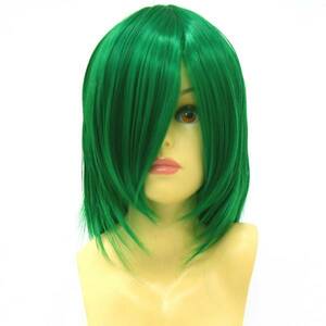 * sale * free shipping * immediate payment possibility * prompt decision * full wig Short green / green D3