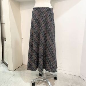 SCAPA/check skirt/green/ladies/スキャパ/チェックスカート/緑色/レディース