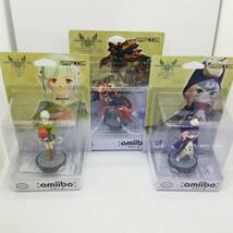 〇未開封品〇 ３種セット（エナ・ツキノ・破滅レウス）【モンスターハンターストーリーズ2】 任天堂 amiibo（アミーボ）_画像1