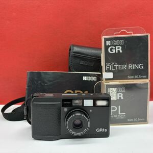 ◆ RICOH GR1s コンパクトフィルムカメラ GR LENS 28mm F2.8 シャッター、フラッシュOK リコー