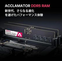 DDR5 16GB-6000MHz デスクトップPC用メモリ (PC5-48000) CL46 XMP 3.0 Acclamator_画像4