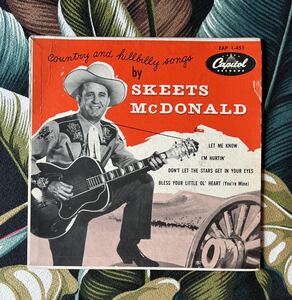 Skeets McDonald 7inch Country And Hillbilly Songs .. 1954 US Original.. Hillbilly ロカビリー