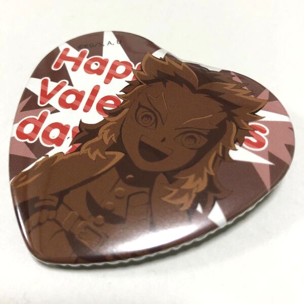 ●ufotable Cafe マチ★アソビCAFE 2021年 バレンタイン ハート形缶バッジ 煉獄杏寿郎