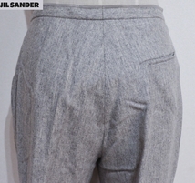 JIL SANDER ジルサンダー　ウールスラックス　パンツ　ウエスト66㌢ グレイ　34　Ｓ　秋冬　サンフレール　90年代　　美品　_画像6