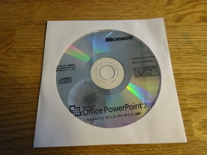 Microsoft Office PowerPoint 2007 ディスク 中古品