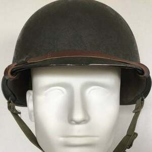 WW2 アメリカ軍　M1ヘルメット　初期　珍しいSt. Clair製の低圧成型のライナー付き