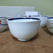 香蘭社 オーキッドレース 湯呑 ５客セット 茶器 和食器 /1005-CE_画像4