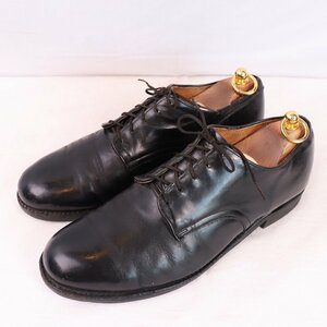 80's service shoes 8 1/2 R black the US armed forces US navy INTERNATIONAL SHOE CO military Vintage 80 period usnavy men's used ds3963